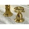 Kingston Brass KS1977RX Widespread Bathroom Faucet with Brass Pop-Up, Brushed Brass KS1977RX - alternate 3